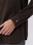 シャツ メンズ 長袖 ボタンダウン 起毛 チェック 綿 コットン アムンゼン ややゆったり 胸ポケット
