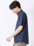 ストレッチ 吸水速乾 ノンアイロン トリコット ハケメ ボタンダウン 半袖 シャツ メンズ