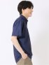 ストレッチ 吸水速乾 ノンアイロン トリコット ハケメ ボタンダウン 半袖 シャツ メンズ