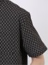 小紋 サッカー レギュラーカラー 半袖 シャツ