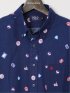 【大きいサイズ】ポロ/POLO リップルプリント ボタンダウン半袖シャツ