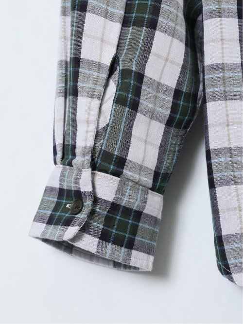 【大きいサイズ】ポロ・ビーシーエス/POLO BCS ダブルガーゼチェック ボタンダウン長袖シャツ