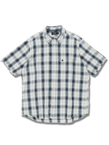 【大きいサイズ】ポロ/POLO パナマ織チェック ボタンダウン半袖シャツ