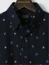【大きいサイズ】ポロ・ビーシーエス/POLO BCS 綿 リップル プリント ボタンダウン 半袖 シャツ