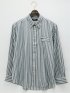 【大きいサイズ】ポロ/POLO ツイルストライプ ボタンダウン長袖シャツ