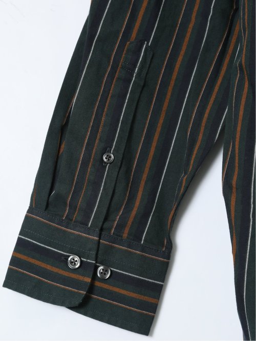 【大きいサイズ】ポロ・ビーシーエス/POLO BCS 綿ビエラ 起毛ストライプ ボタンダウン長袖シャツ