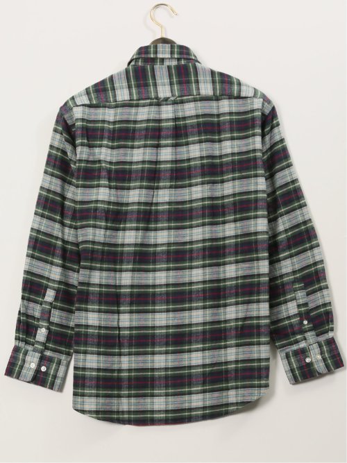 【大きいサイズ】ポロ・ビーシーエス/POLO BCS 綿ビエラ 起毛チェック ボタンダウン長袖シャツ