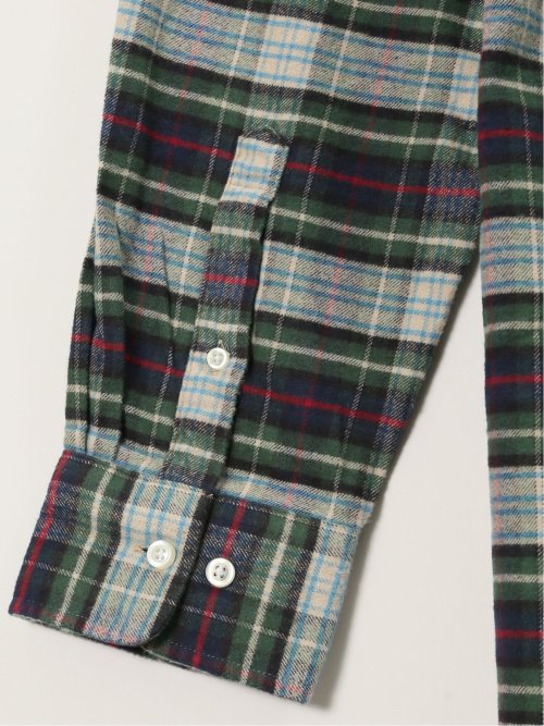 【大きいサイズ】ポロ・ビーシーエス/POLO BCS 綿ビエラ 起毛チェック ボタンダウン長袖シャツ