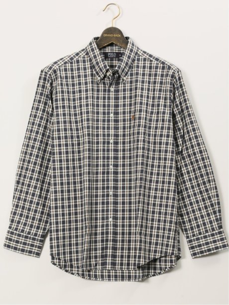 【大きいサイズ】ポロ・ビーシーエス/POLO BCS 綿ビエラ 起毛チェック ボタンダウン長袖シャツ