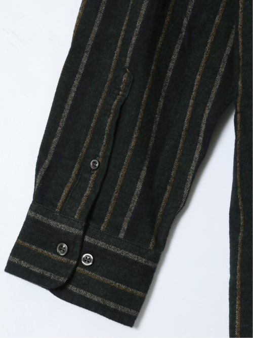 【大きいサイズ】ポロ・ビーシーエス/POLO BCS 綿ツイル 起毛ストライプ ボタンダウン長袖シャツ