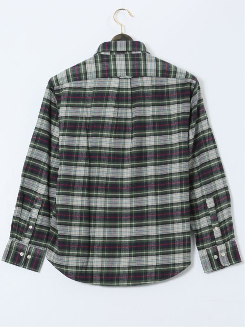 【大きいサイズ】ポロ・ビーシーエス/POLO BCS 綿ツイル 起毛チェック ボタンダウン長袖シャツ
