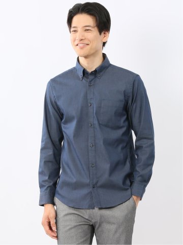 ストレッチ ソラーロ ボタンダウン長袖シャツ