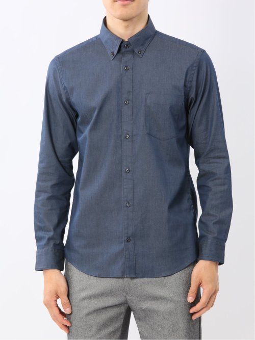 ストレッチ ソラーロ ボタンダウン長袖シャツ