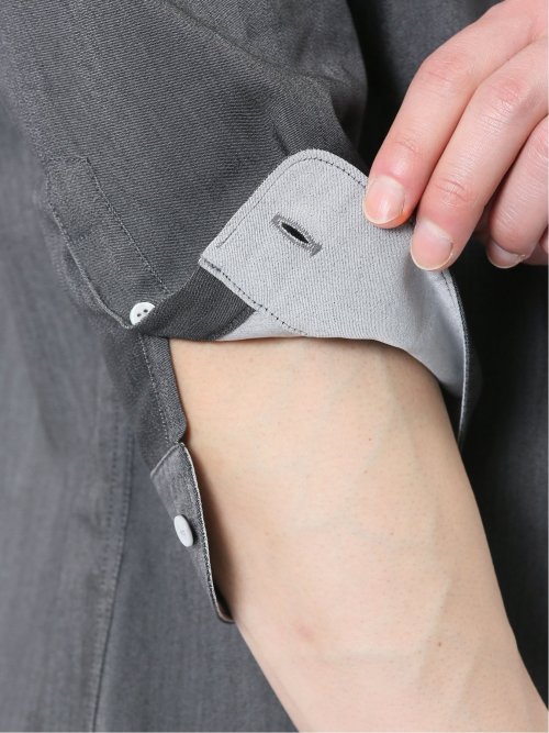 ストレッチ ソラーロ ワイドカラー7分袖シャツ