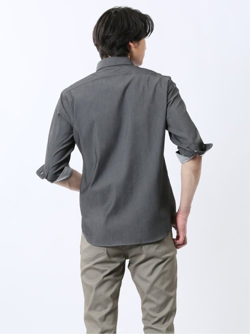 ストレッチ ソラーロ ワイドカラー7分袖シャツ