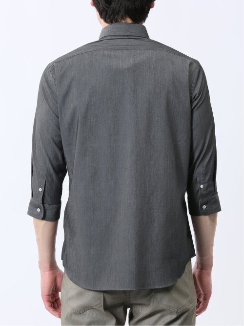 ストレッチ ソラーロ ワイドカラー7分袖シャツ