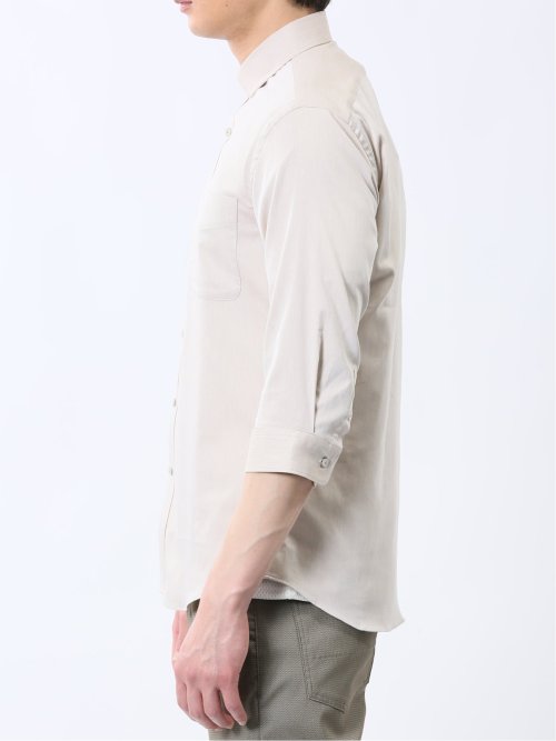 ストレッチ ソラーロ ワイドカラー7分袖シャツ