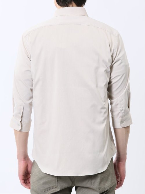 ストレッチ ソラーロ ワイドカラー7分袖シャツ