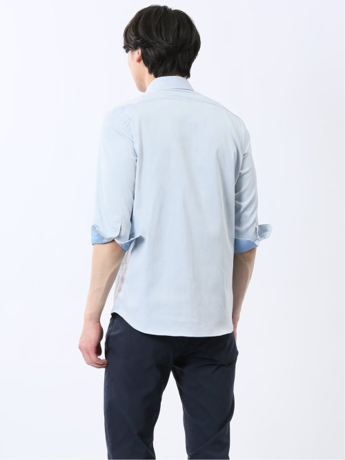 ストレッチ ソラーロ ワイドカラー7分袖シャツ