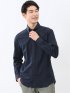 ストレッチ 綿ツイル ボタンダウン長袖シャツ