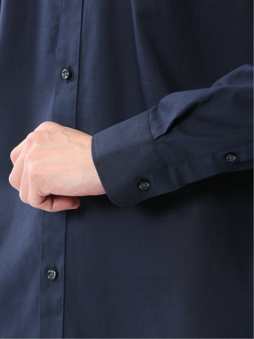 ストレッチ 綿ツイル ボタンダウン長袖シャツ