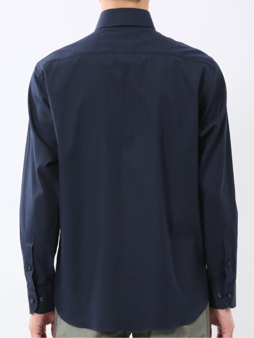 ストレッチ 綿ツイル ボタンダウン長袖シャツ