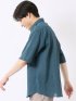クールマックス 吸水速乾 楊柳 レギュラーカラー 半袖 シャツ