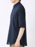 クールマックス 吸水速乾 楊柳 綿混 ややゆったり レギュラーカラー 半袖 シャツ メンズ