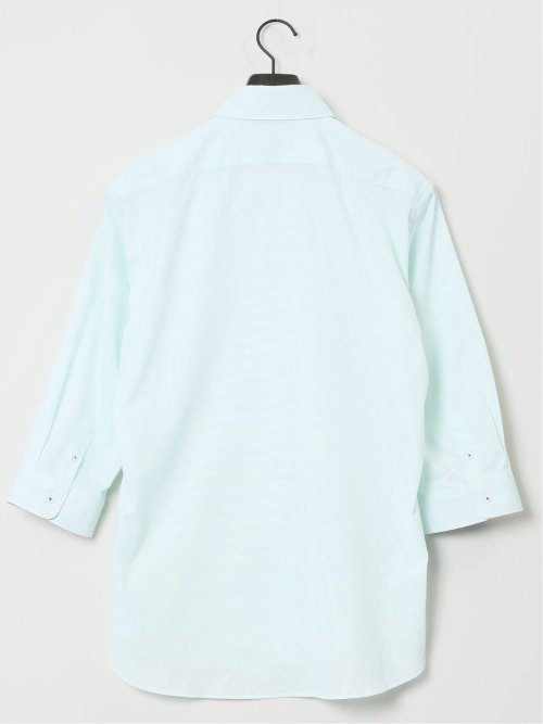 吸水速乾パナマ ボタンダウン7分袖シャツ