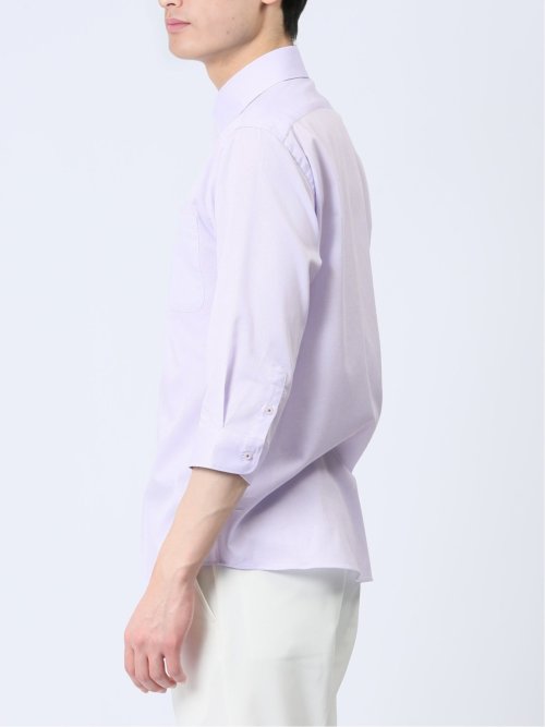 吸水速乾パナマ ボタンダウン7分袖シャツ