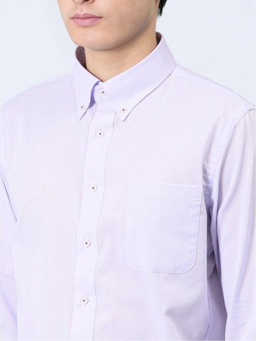 吸水速乾パナマ ボタンダウン7分袖シャツ