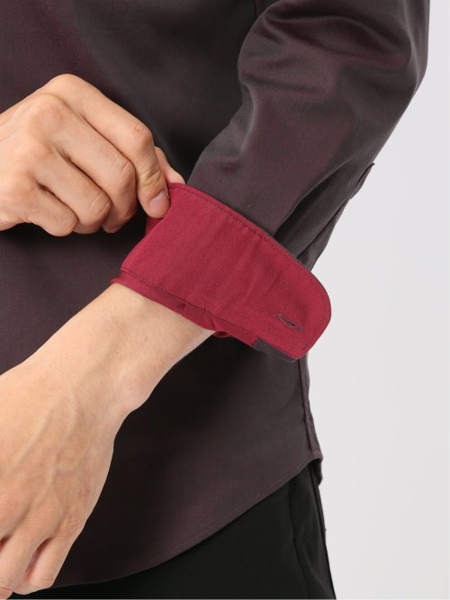 ストレッチ ソラーロ ワイドカラー長袖シャツ