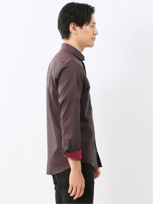 ストレッチ ソラーロ ワイドカラー長袖シャツ