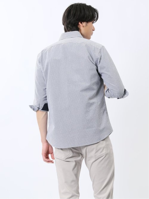 クールマックス サッカー ボタンダウン 7分袖シャツ