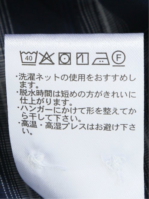 ストレッチ 綿チェック ボタンダウン長袖シャツ