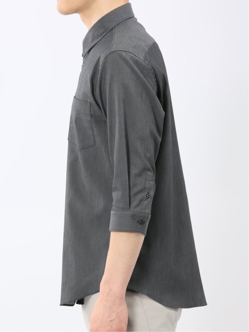 ストレッチ ソラーロ レギュラーカラー 7分袖 シャツ