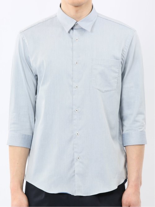 ストレッチ ソラーロ レギュラーカラー 7分袖 シャツ