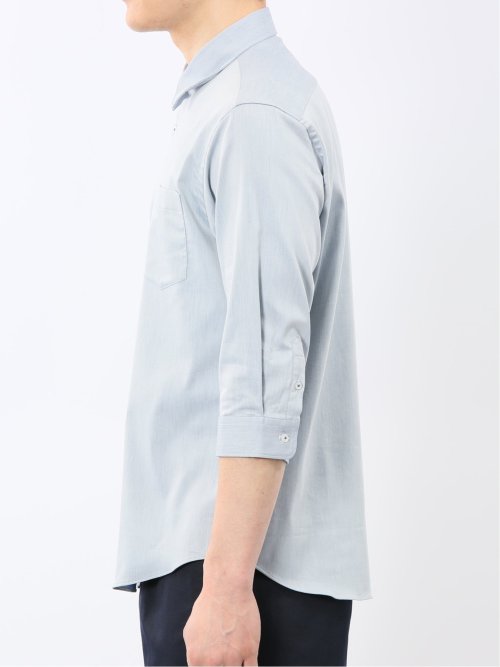 ストレッチ ソラーロ レギュラーカラー 7分袖 シャツ