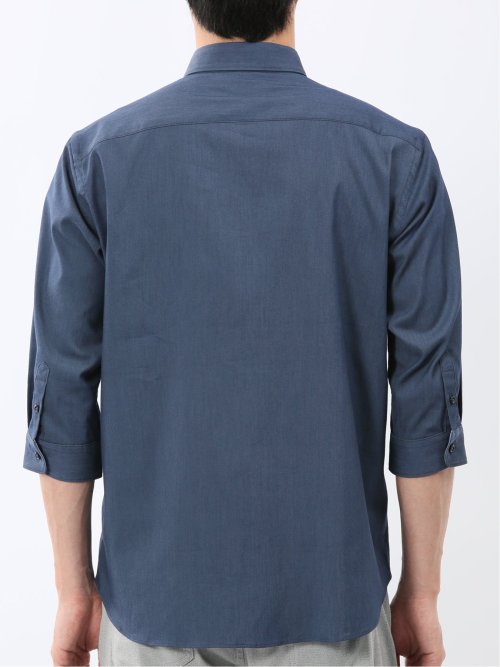 ストレッチ ソラーロ レギュラーカラー 7分袖 シャツ