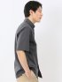 ストレッチ 綿 ツイル ボタンダウン 半袖 シャツ