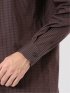 シャツ 長袖 メンズ ストレッチ 綿 コットン ブロード ワイドカラー プリント 総柄 チェック