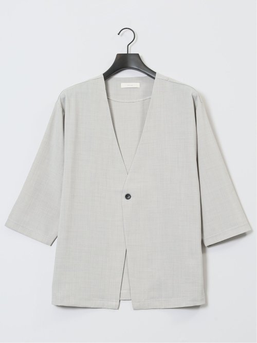 カウラ/Kaule リネンライク 7分袖カーディガン