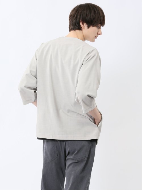 カウラ/Kaule リネンライク 7分袖カーディガン