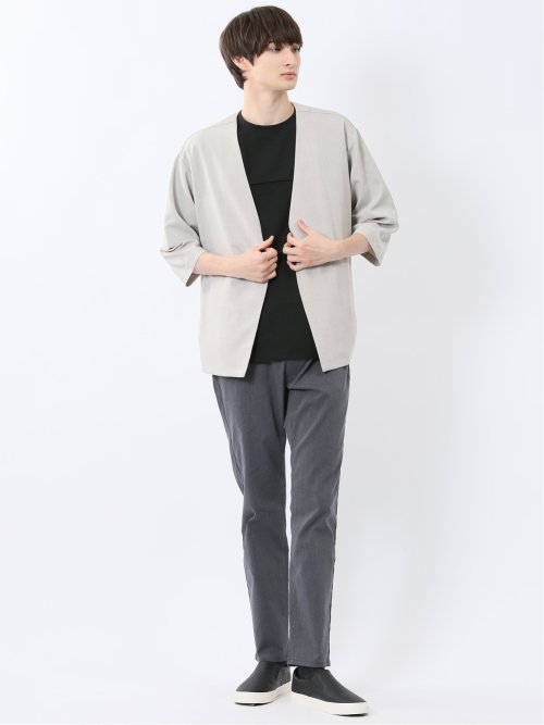 カウラ/Kaule リネンライク 7分袖カーディガン