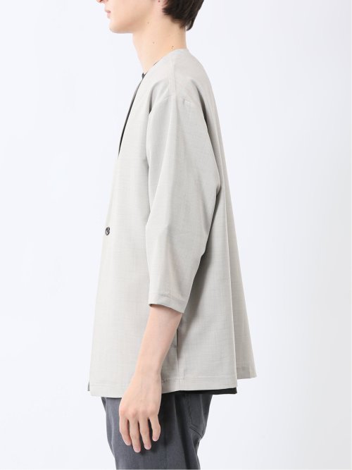 カウラ/Kaule リネンライク 7分袖カーディガン