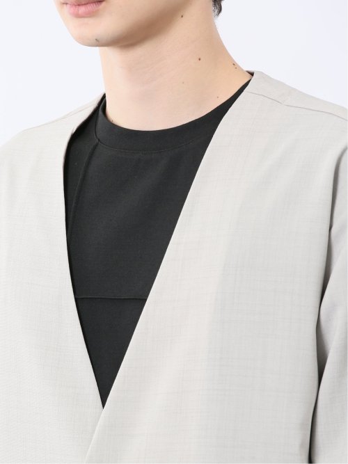 カウラ/Kaule リネンライク 7分袖カーディガン