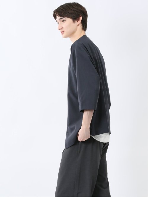 カウラ/Kaule リネンライク 7分袖カーディガン