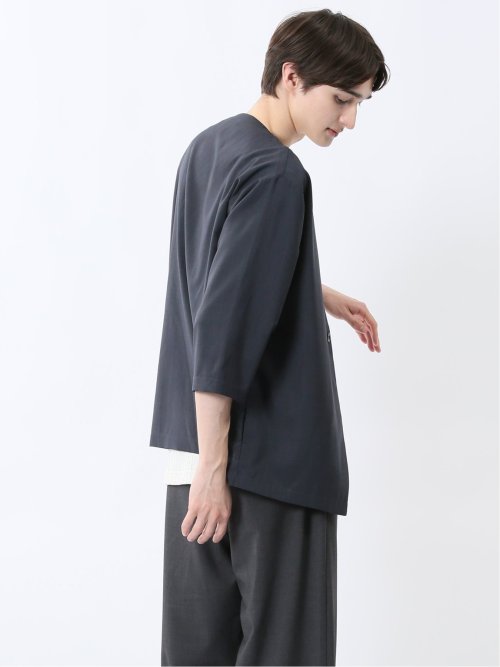 カウラ/Kaule リネンライク 7分袖カーディガン