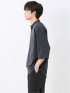 カウラ/Kaule リネンライク バンドカラー 7分袖シャツ