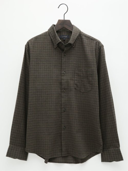 ストレッチ+ウォーム ボタンダウン長袖シャツ